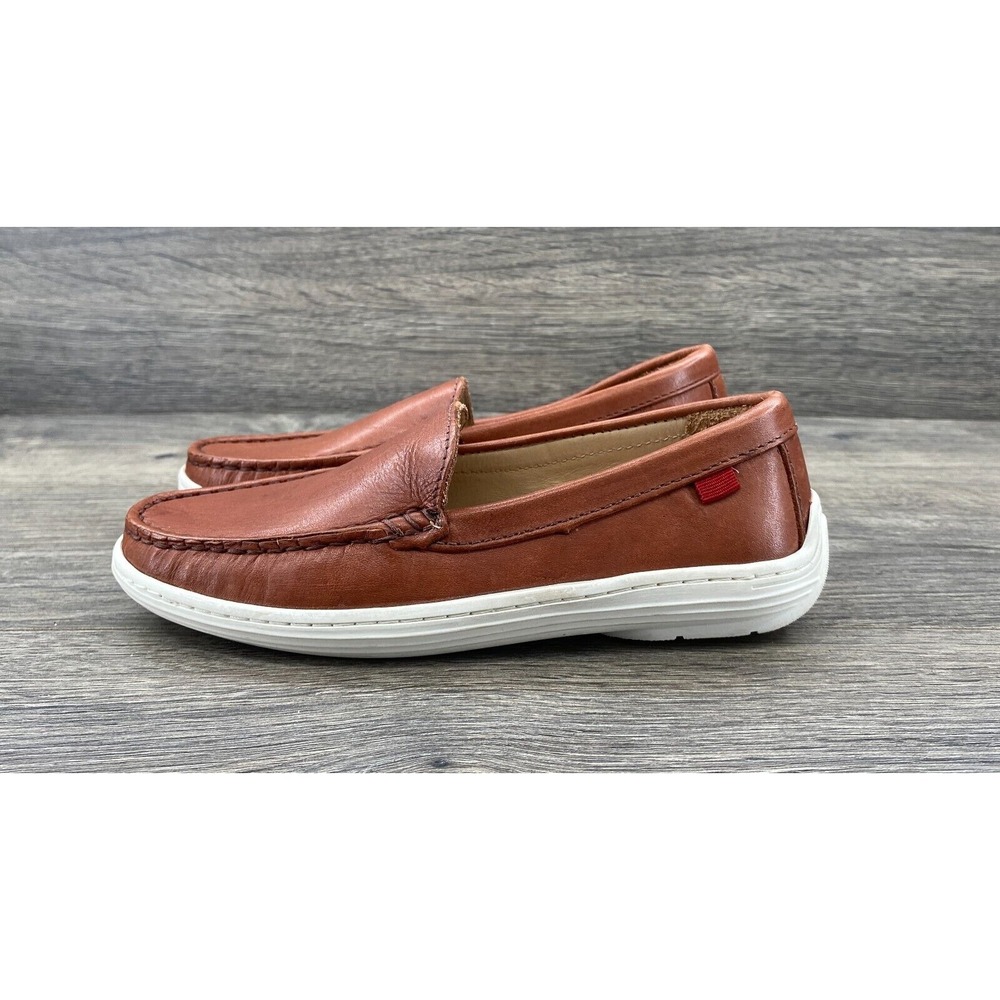 Marc Joseph New York Youth Leather Broadway Comfort Loafer Shoes‎ Size 1.5 Brown